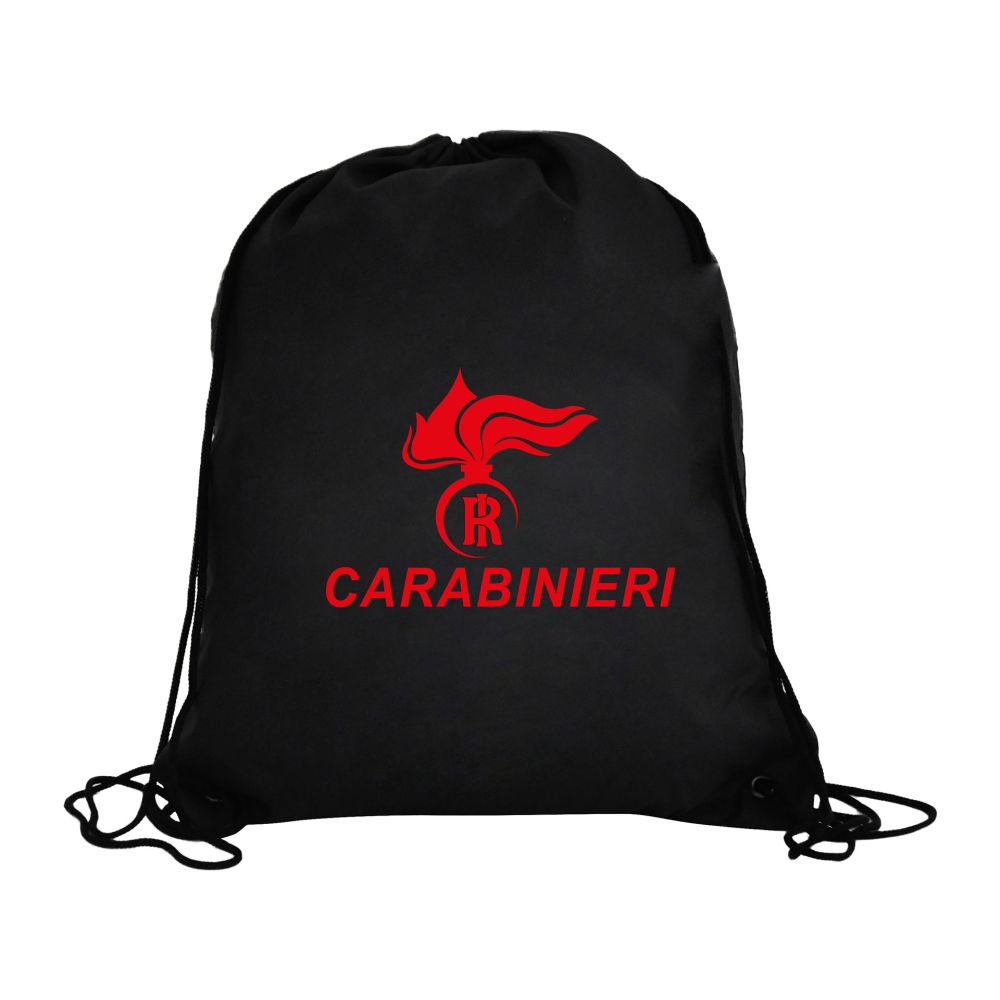ZAINO A SACCA IN POLIESTERE CAPACITA' 11 LT. DIM. CM 35X45 CON LOGO CC