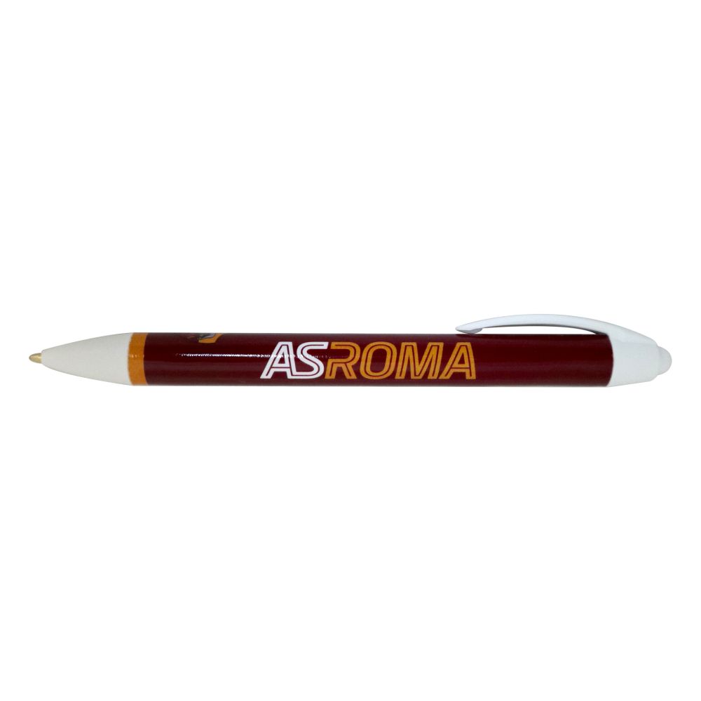PENNA IN PLASTICA LOGO UFFICIALE E SCRITTA AS ROMA