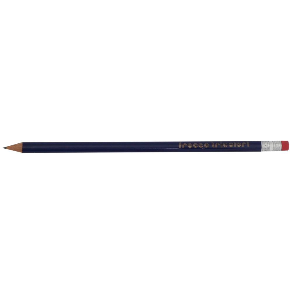 MATITA HB FUSTO BLU CON GOMMINO FRECCE TRICOLORI