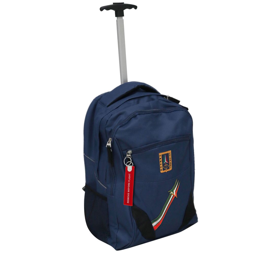 ZAINO CARTELLA TROLLEY F.T.. CAPIENZA DI 33 LT, CON RUOTE DA 60 MM FRECCE TRICOLORI