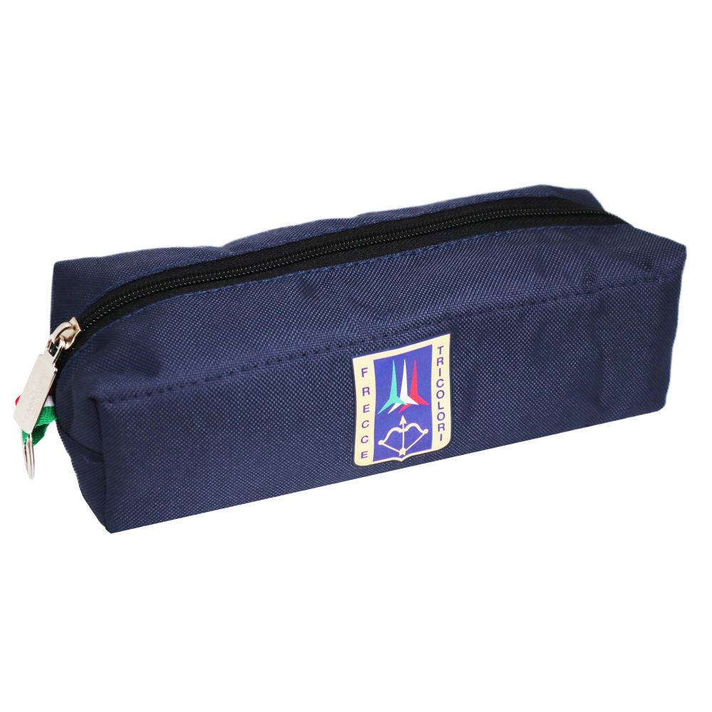 PORTAPENNE PORTATUTTO CON SINGOLA ZIP LOGO FRECCE TRICOLORI DIMENSIONI 23X9X6 CM