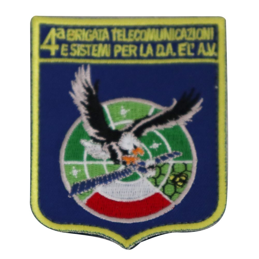 PATCH DISTINTIVO ALTA VISIBILITA RICAMATA CON VELCRO 90X70 MM 4 BRIG TLC