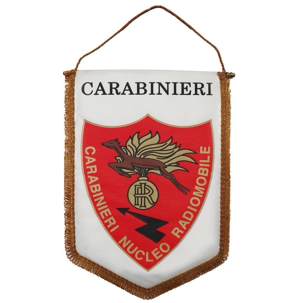 GAGLIARDETTO RADIOMOBILE CARABINIERI PENTAGONALE GRANDE 35x25 CM