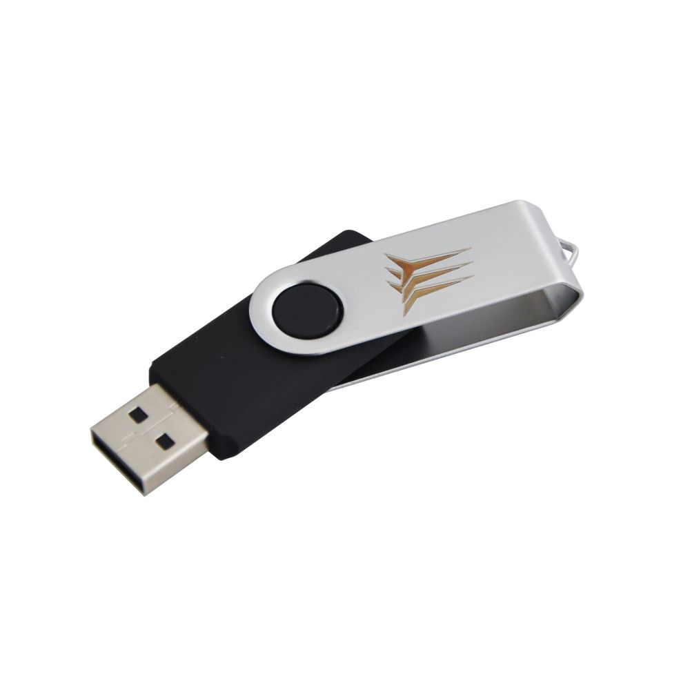 CHAVETTA USB 8 GB CON MECCANISMO ROTAZIONE FRECCE TRICOLORI
