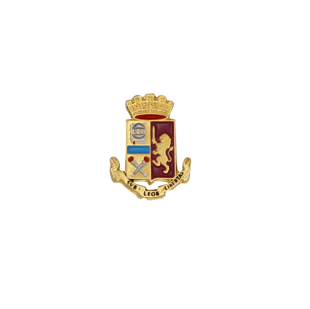 DISTINTIVO DA GIACCA METALLO DORATO STEMMA ARALDICO POLIZIA DI STATO