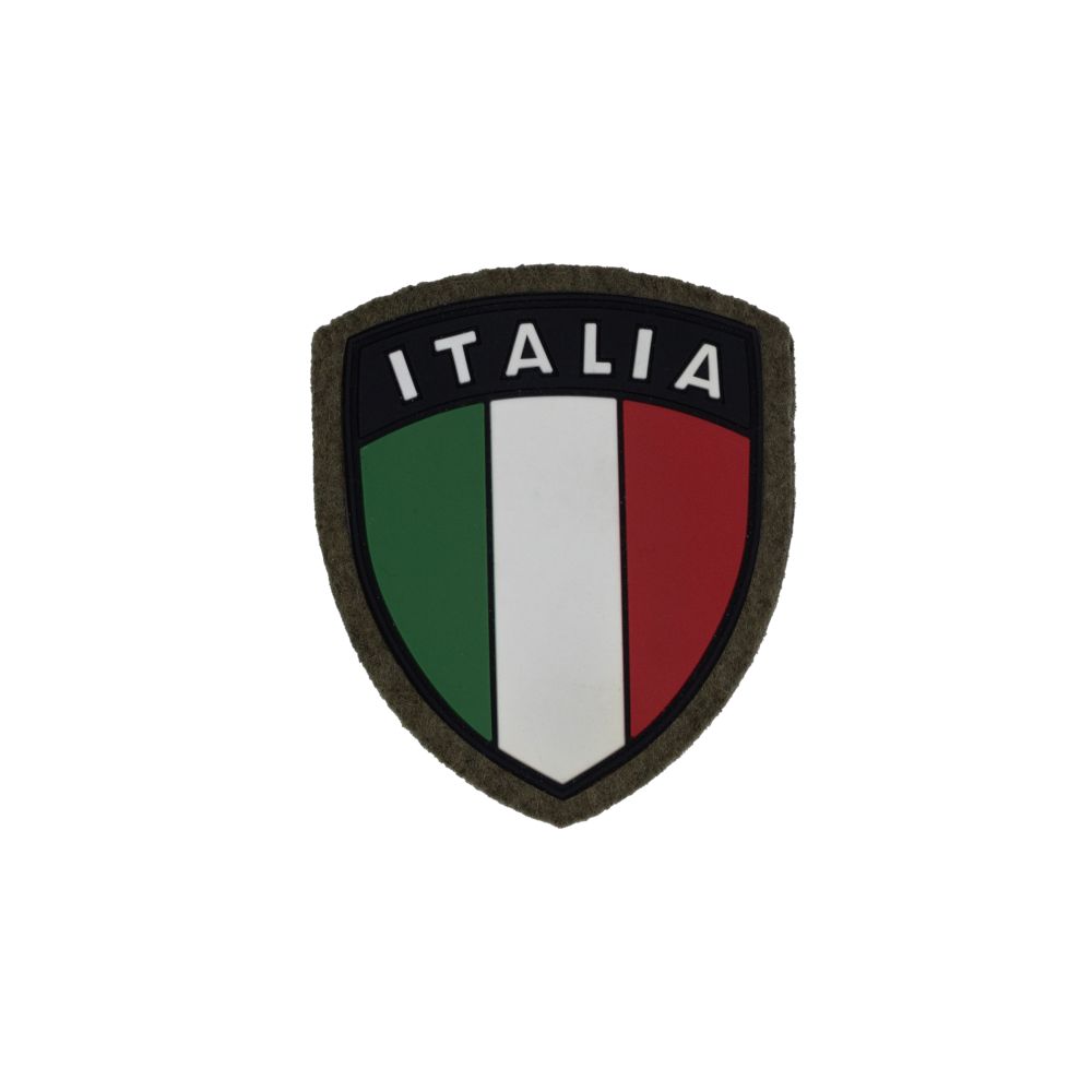 TOPPA ITALIA GOMMATA FONDO NERO CON VELCRO