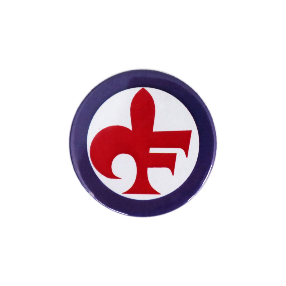 SPILLA BADGE CON STAMPA ALABARDA FIORENTINA