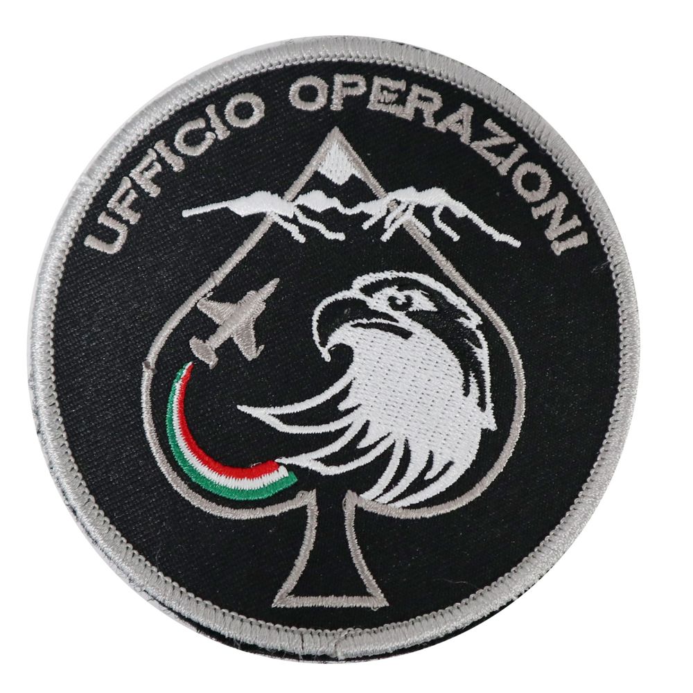 PATCH DISTINTIVO RICAMATO CON VELCRO ? 90 MM UFFICIO OPERAZIONI AVIANO