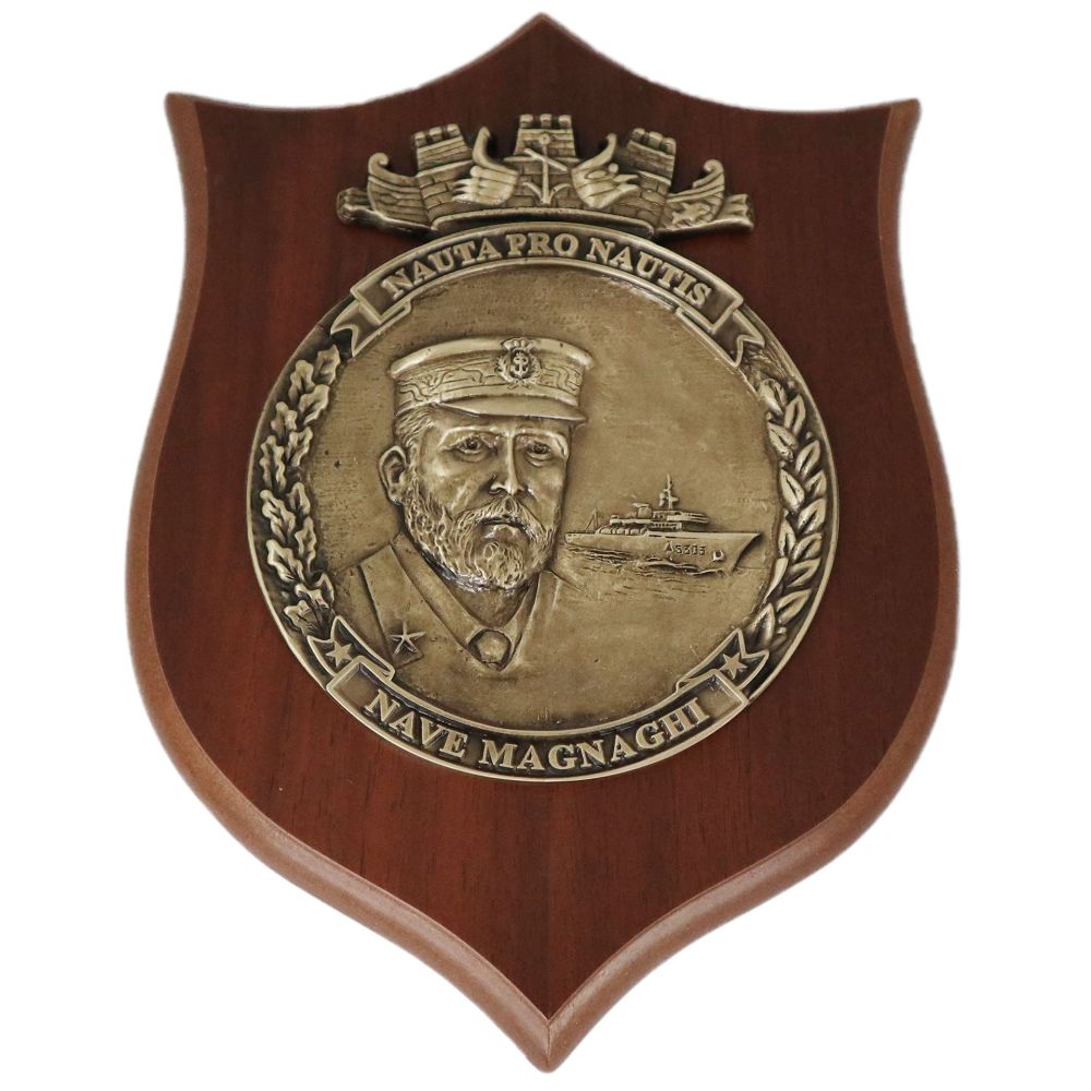 CREST IN METALLO NAVE MAGNAGHI MARINA MILITARE