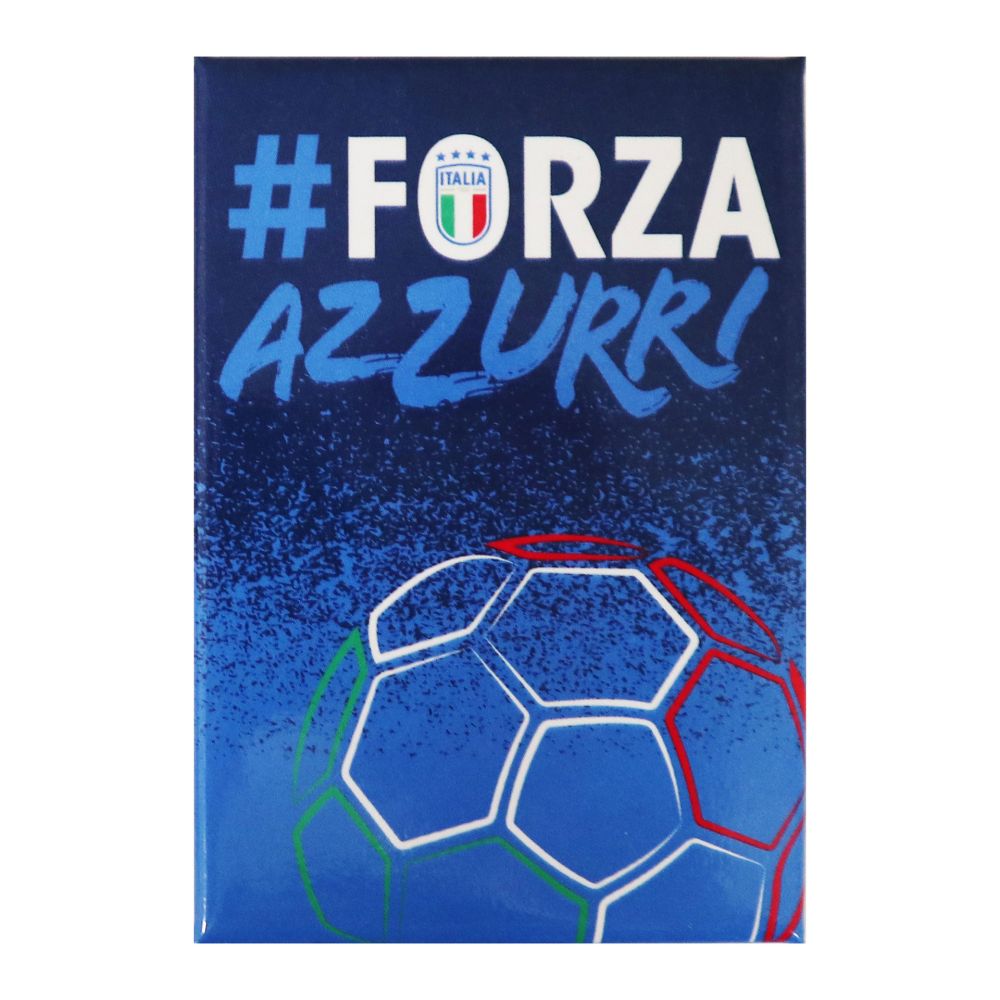 MAGNETE STAMPATO RETTANGOLARE #FORZAAZZURRI DIM.7.8X5.3CM