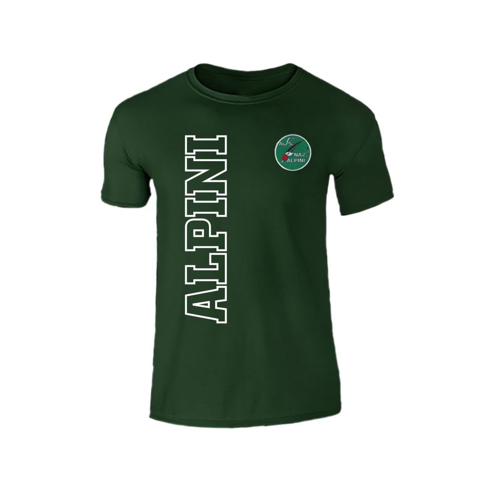 T-SHIRT BIMBO LOGO ANA LATO CUORE E SCRITTA ALPINI RETRO NEUTRO