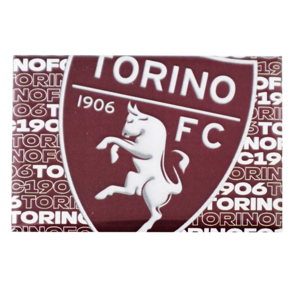 MAGNETE RETTANGOLARE STAMPATO CON LOGO E TORINO FC 1906