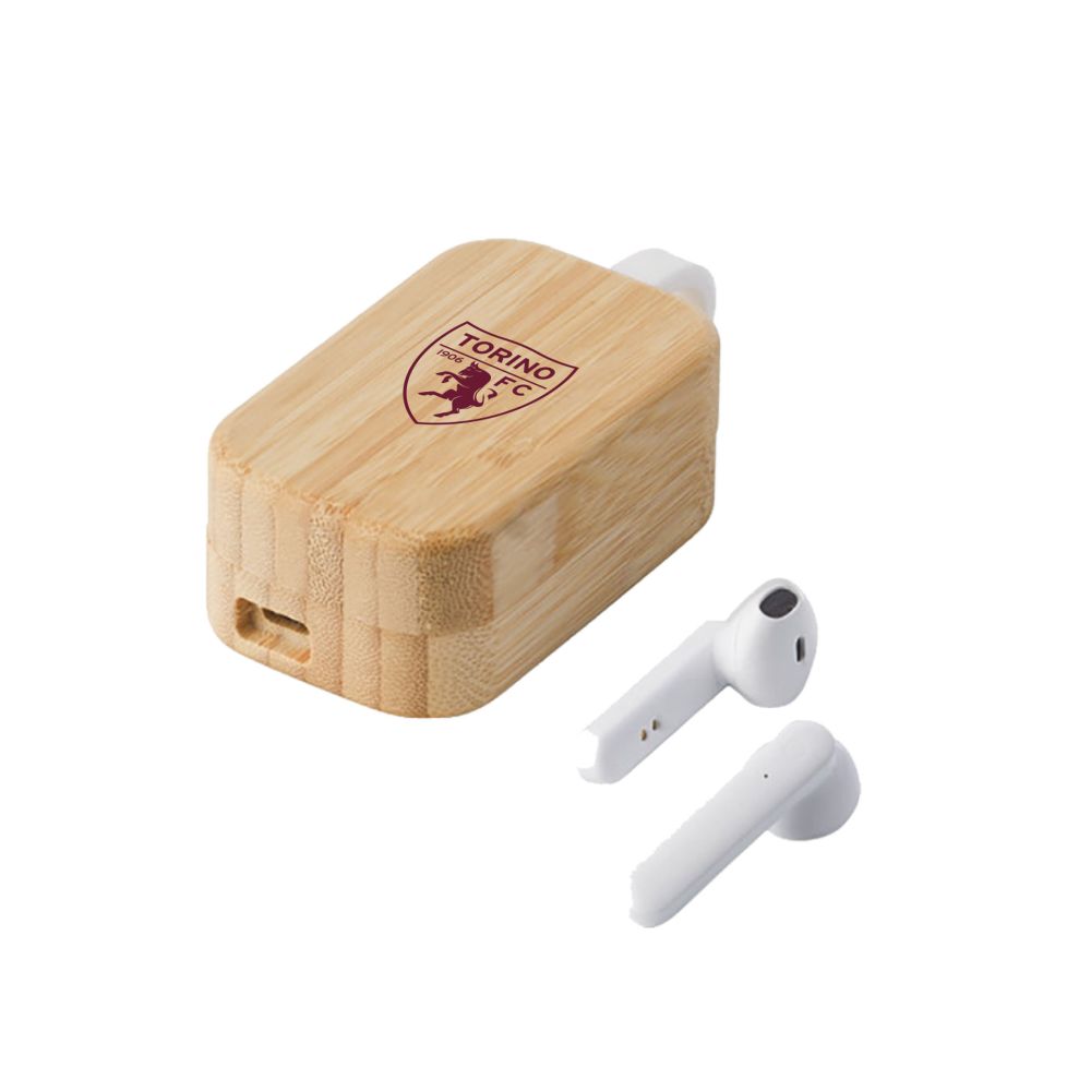 AURICOLARI IN BAMBU WIRELESS LOGO TORINO FC