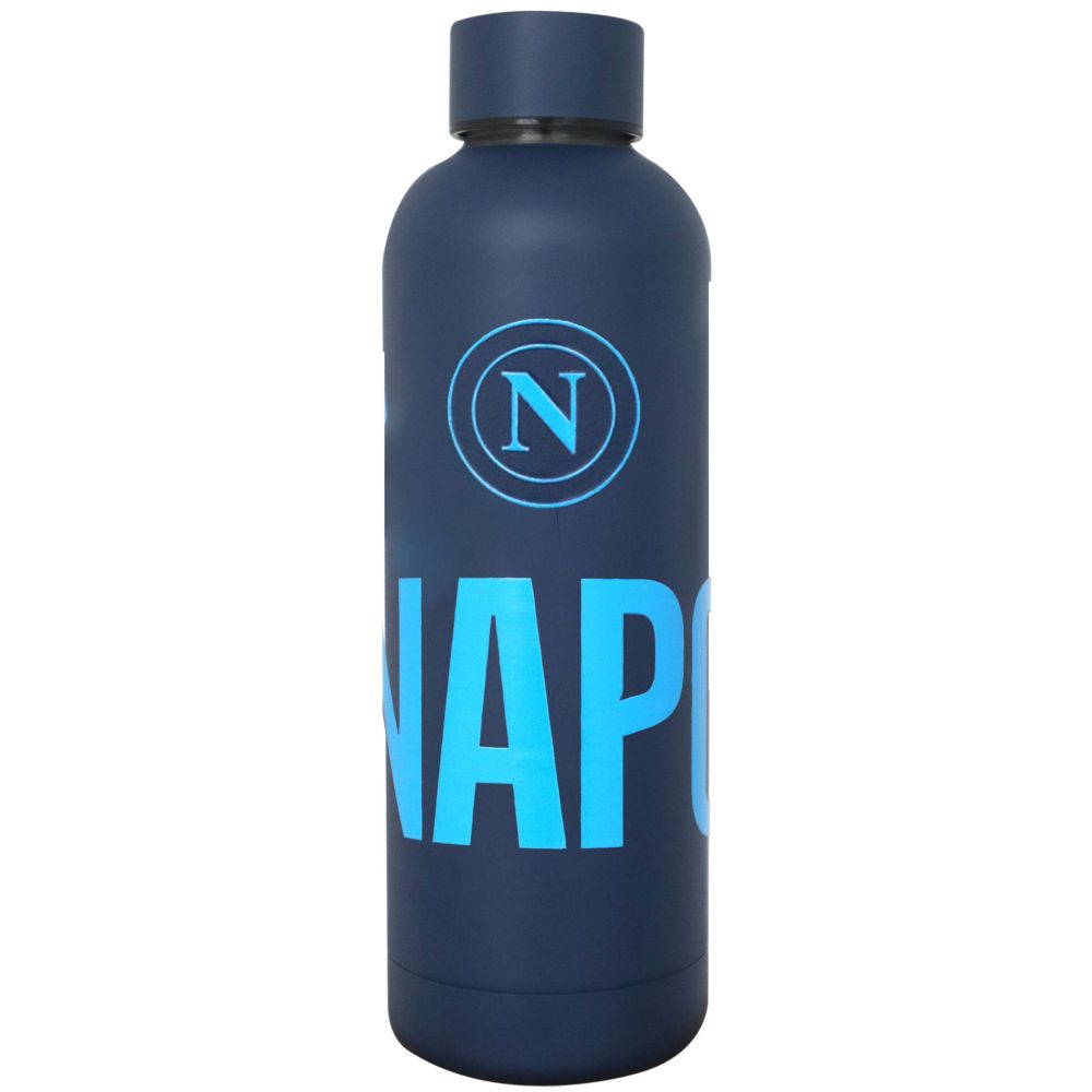 BORRACCIA TERMICA BLU IN ACCIAIO INOX, FINITURA OPACA,500 ML STAMPA SS