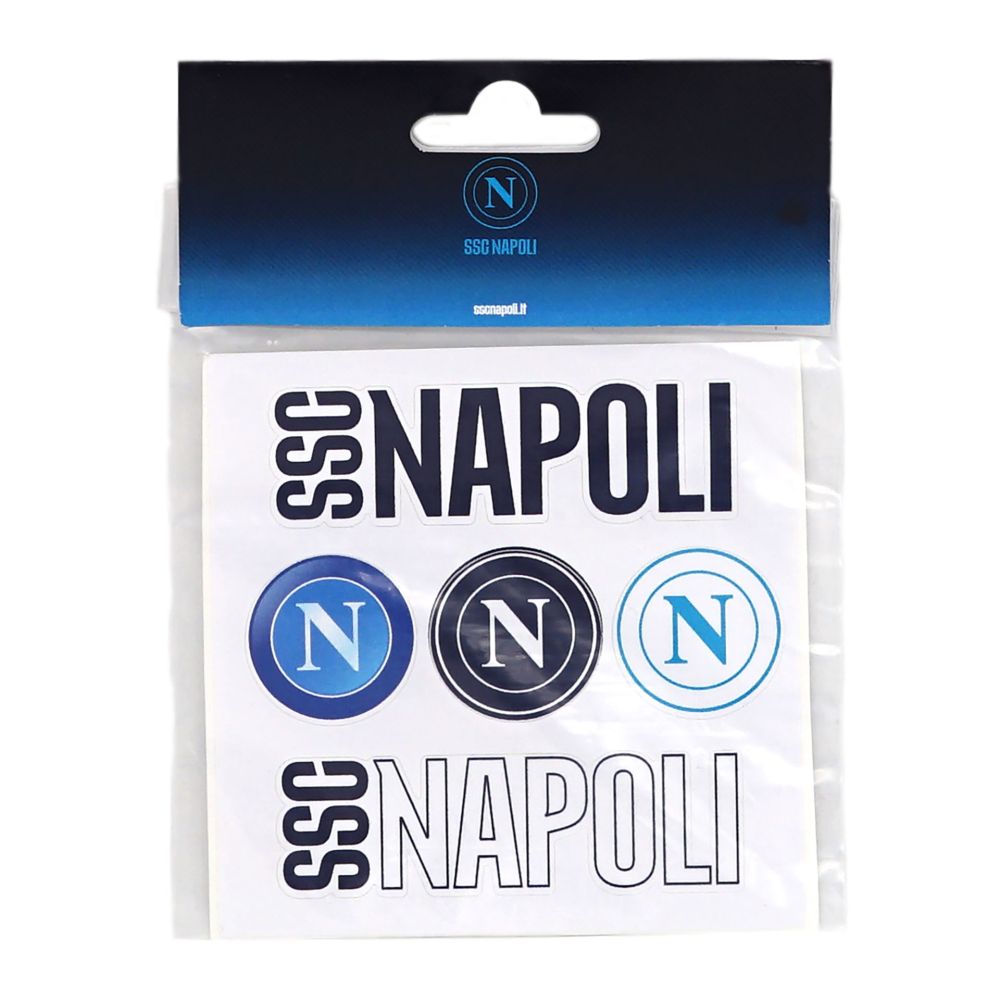 STICKERS ASSORTITI SCRITTE E LOGHI SSC NAPOLI