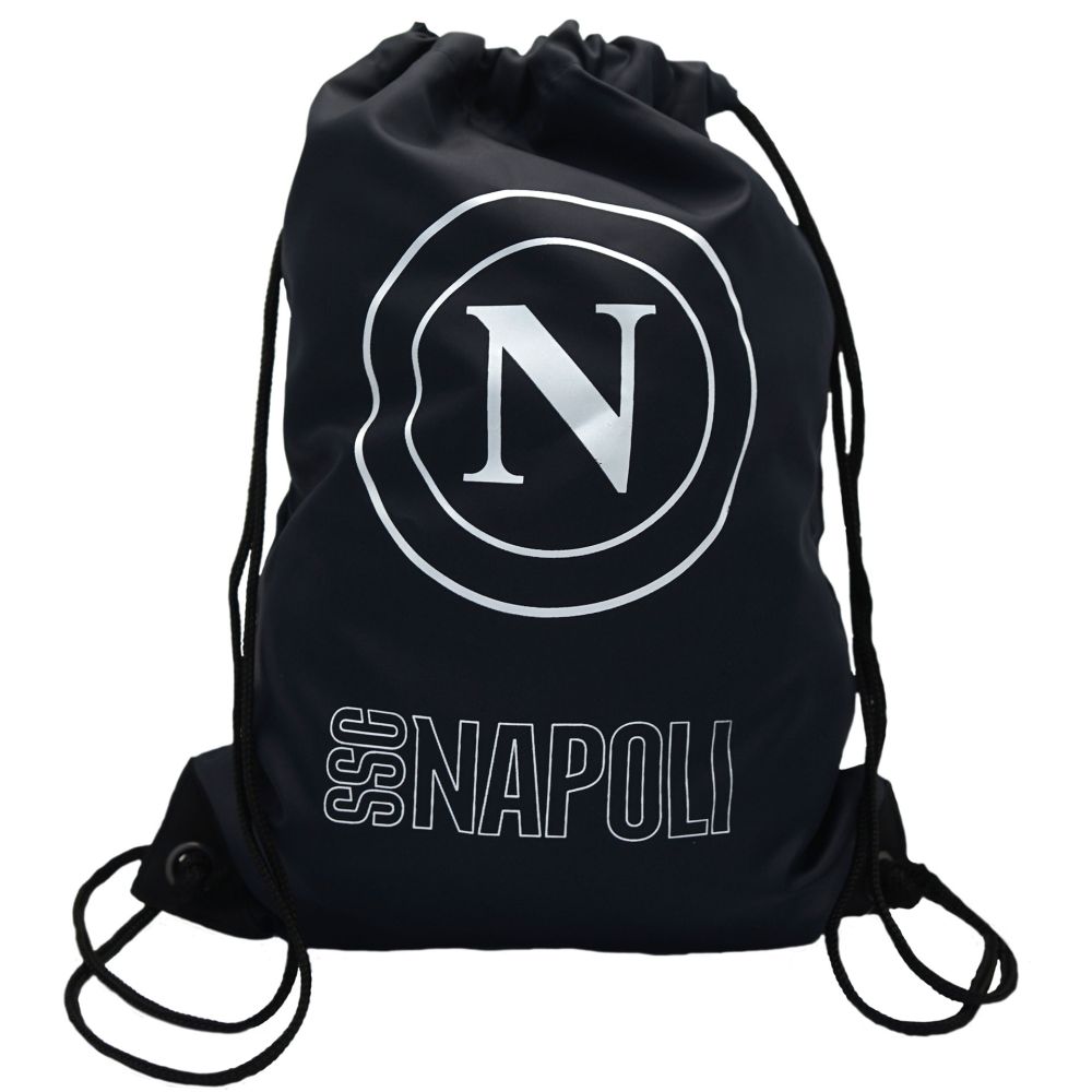GYMSAC BLU NAVY CON LOGO BIANCO E SCRITTA SSC NAPOLI BIANCA SU UN LATO