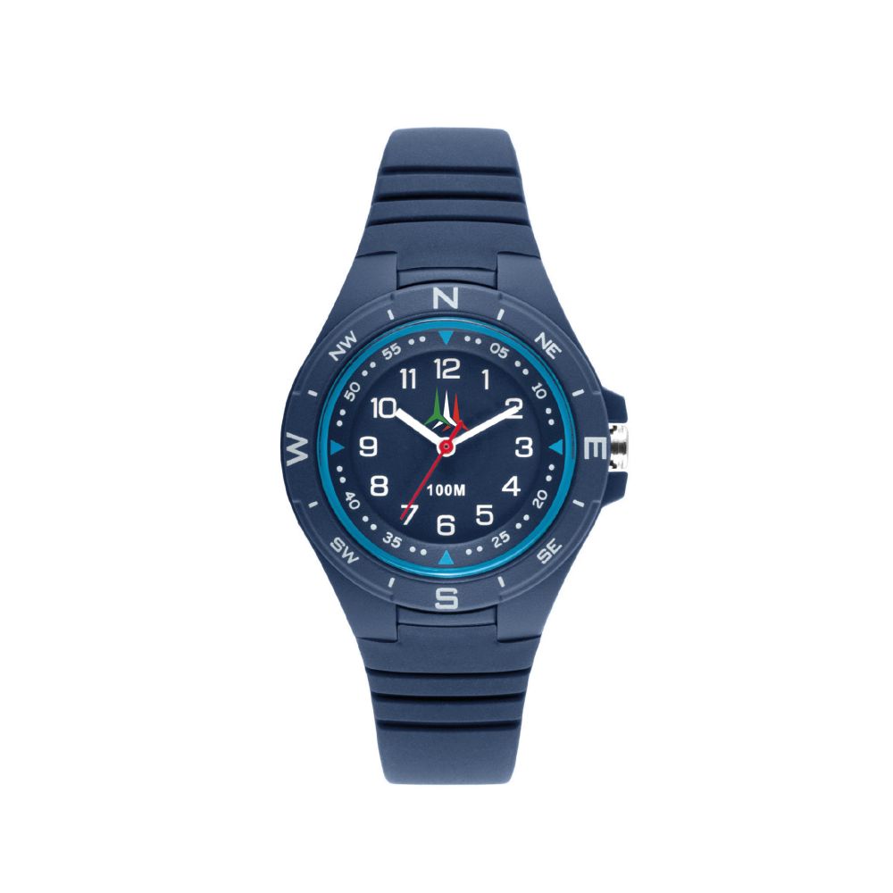 HOTEL OROLOGIO CON CASSA PLASTICA 34 MM MOVIMENTO JAPAN Y121F CINT. BLU