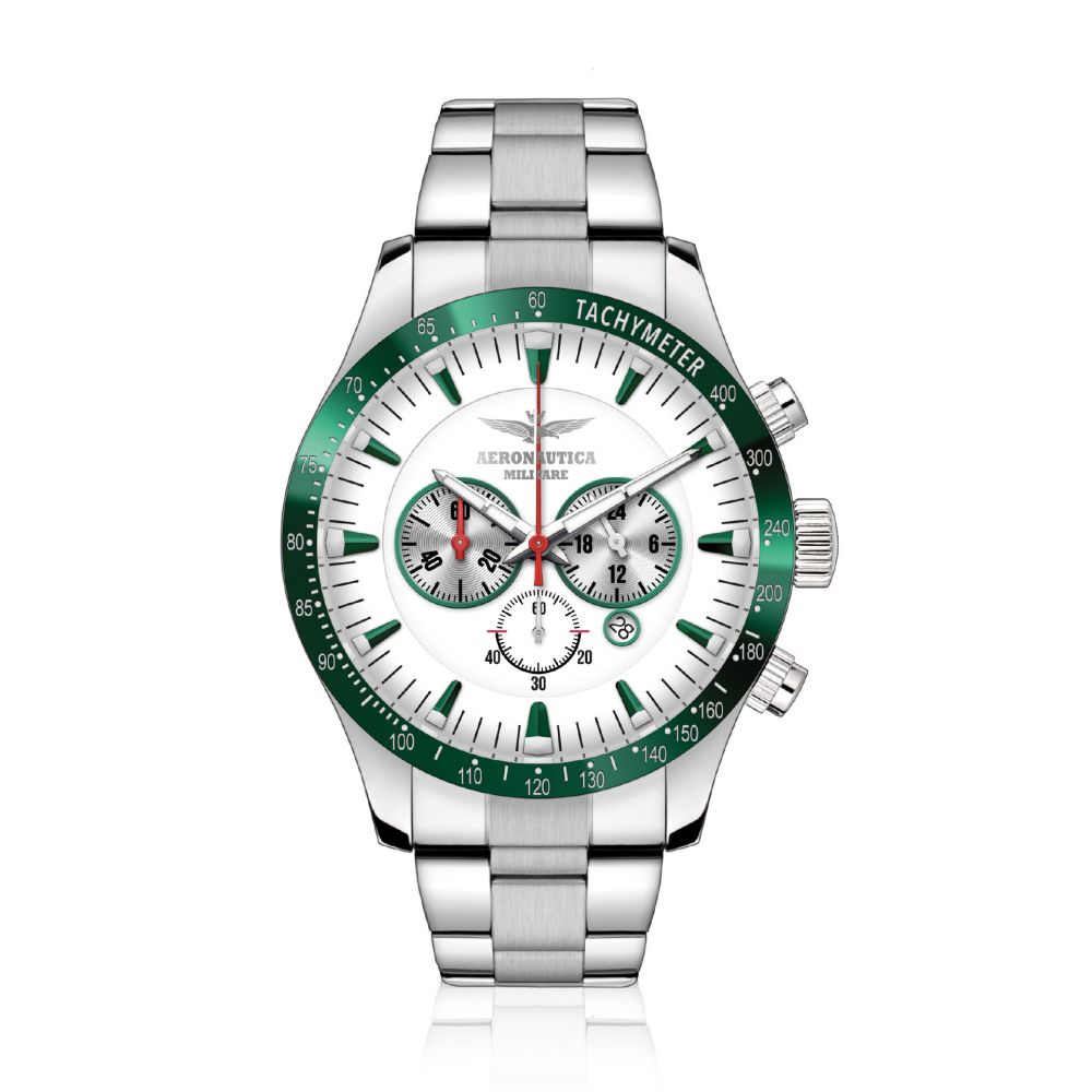 ECHO OROLOGIO CON CASSA IN ACCIAIO 45MM MOVIMENTO CRONOGRAFO OS20 MIYOTA