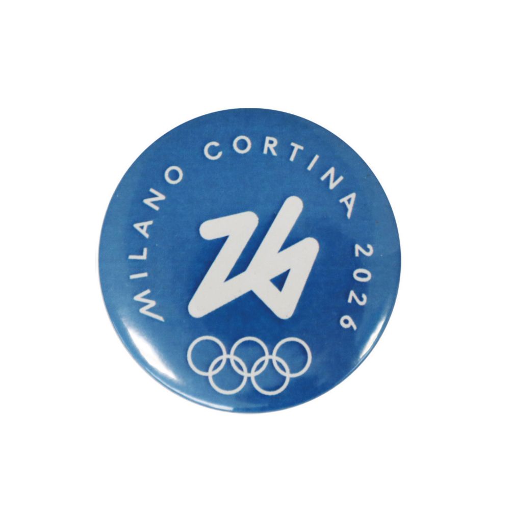 MAGNETE BLU STAMPATO Ø 50 MM - Olimpiadi Milano Cortina 2026