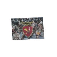 MAGNETE IN METALLO STAMPATO BRIGATA BERSAGLIERI GARIBALDI E.I.
