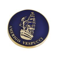 FERMACARTE IN METALLO SMALTATO A. VESPUCCI