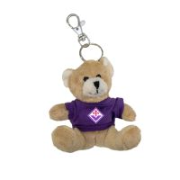 PORTACHIAVI ORSETTO PELUCHE H 8 CM LOGO FIORENTINA