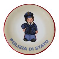 PIATTO DECORATO POLIZIA DI STATO THUN