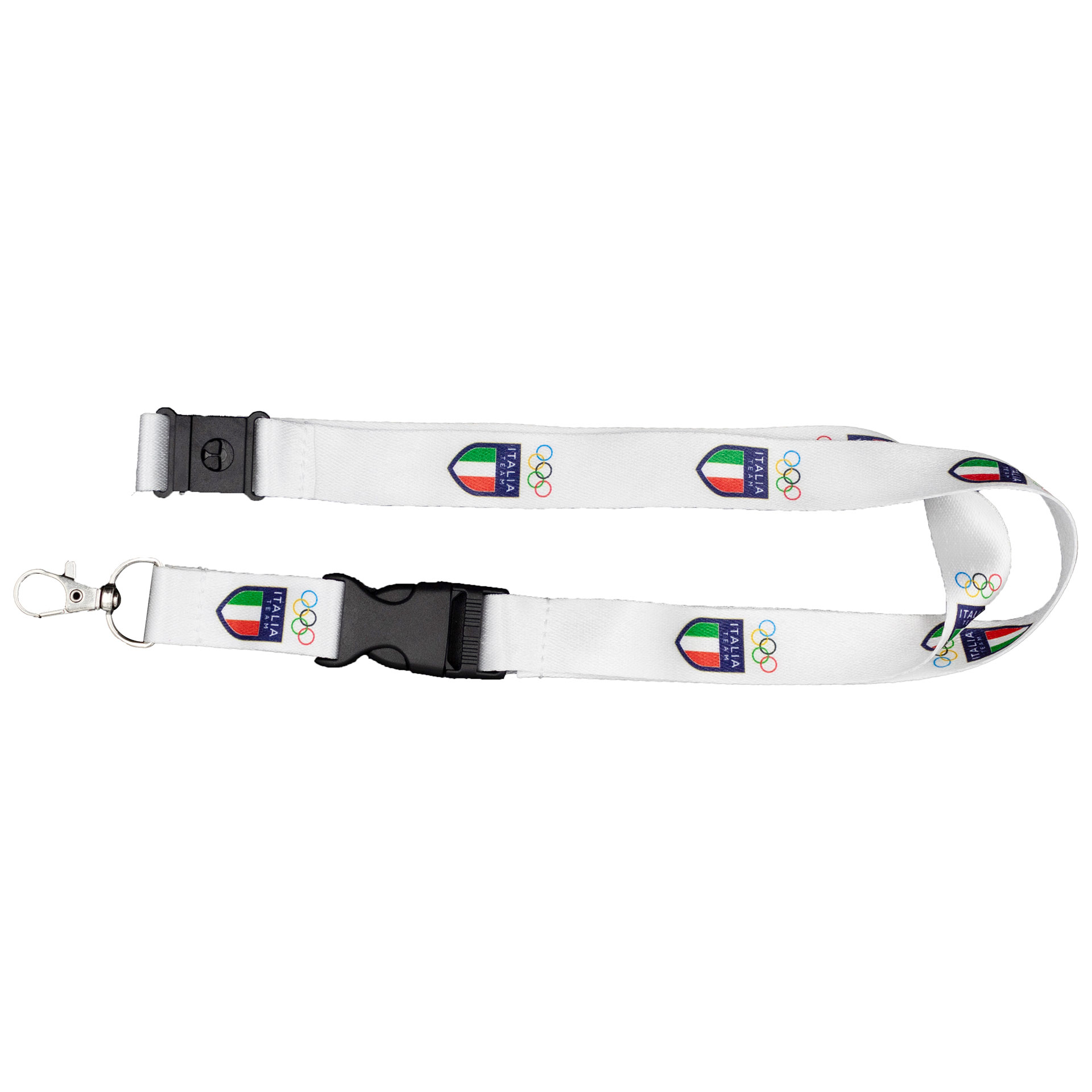 PORTAPASS NASTRO 20 MM SEPARABILE OLYMPIC+ITALIA TEAM EMBLEMA COLORATI F