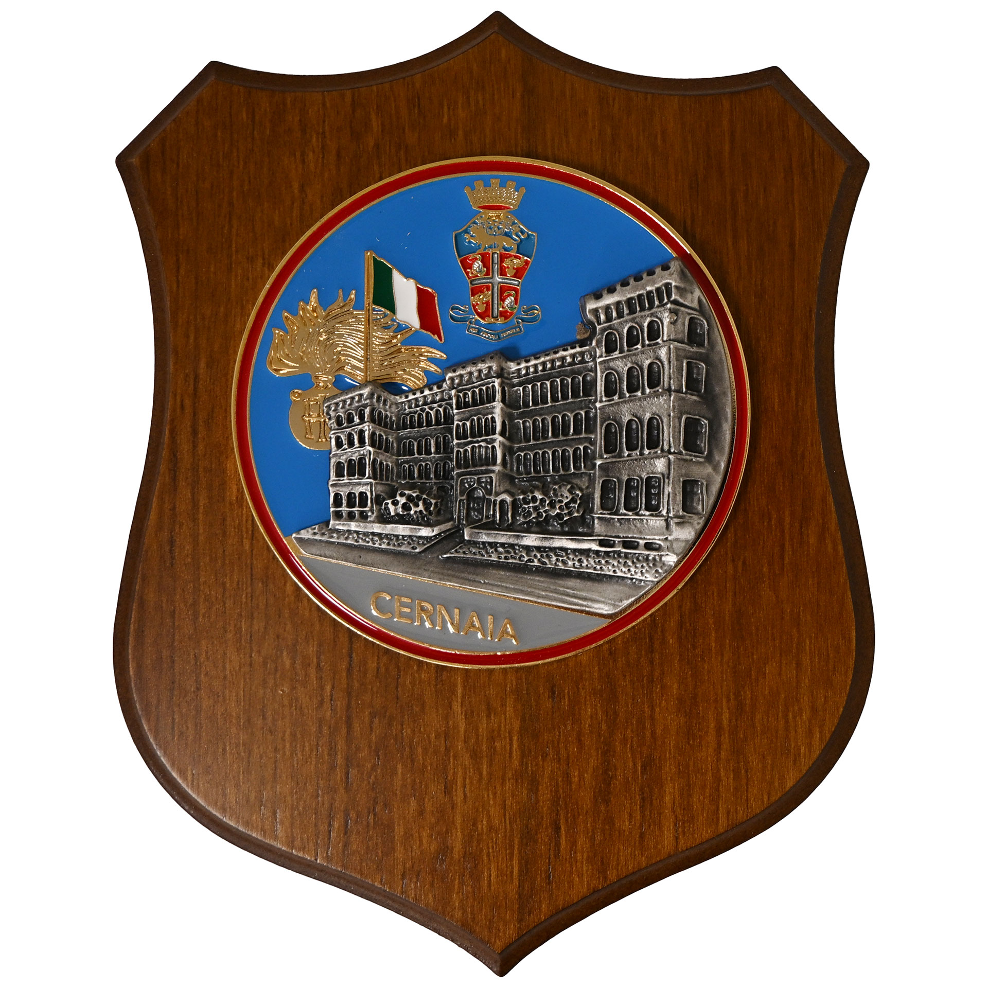 CREST CON LOGO SCUOLA ALLIEVI TORINO COLORATO DIM CM 22,5 X 17,5