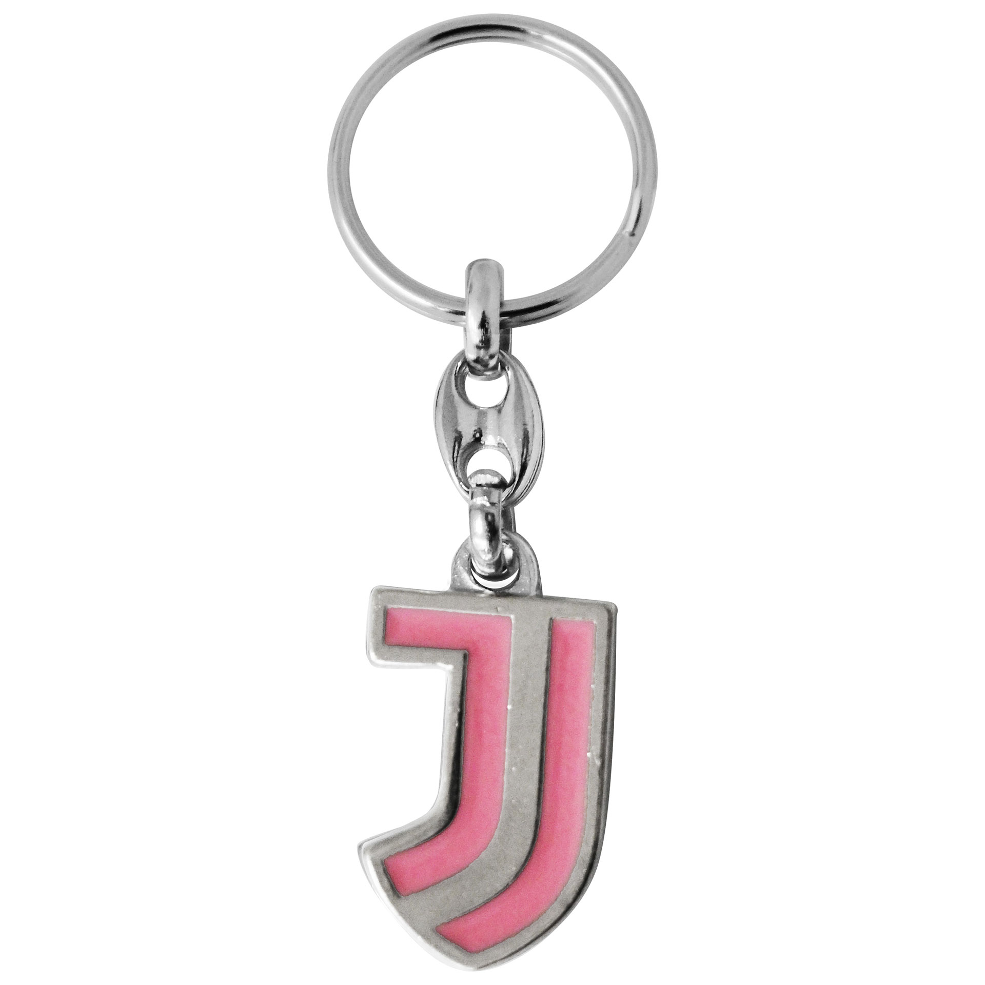 PORTACHIAVI IN METALLO COLORATO A MANO FONDO ROSA