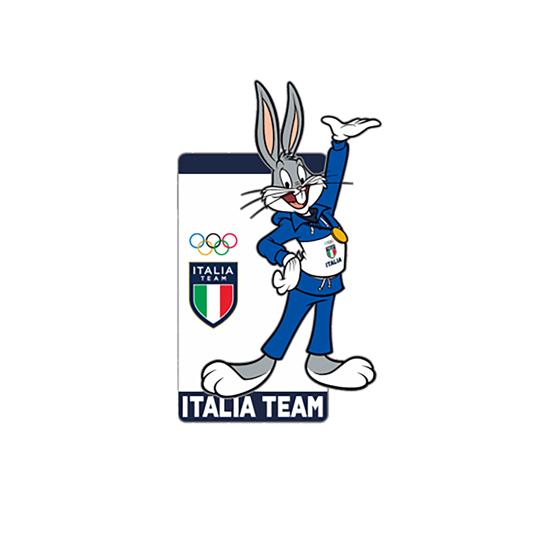 LT ITALIA TEAM BUGS MEDAL LAPEL PIN