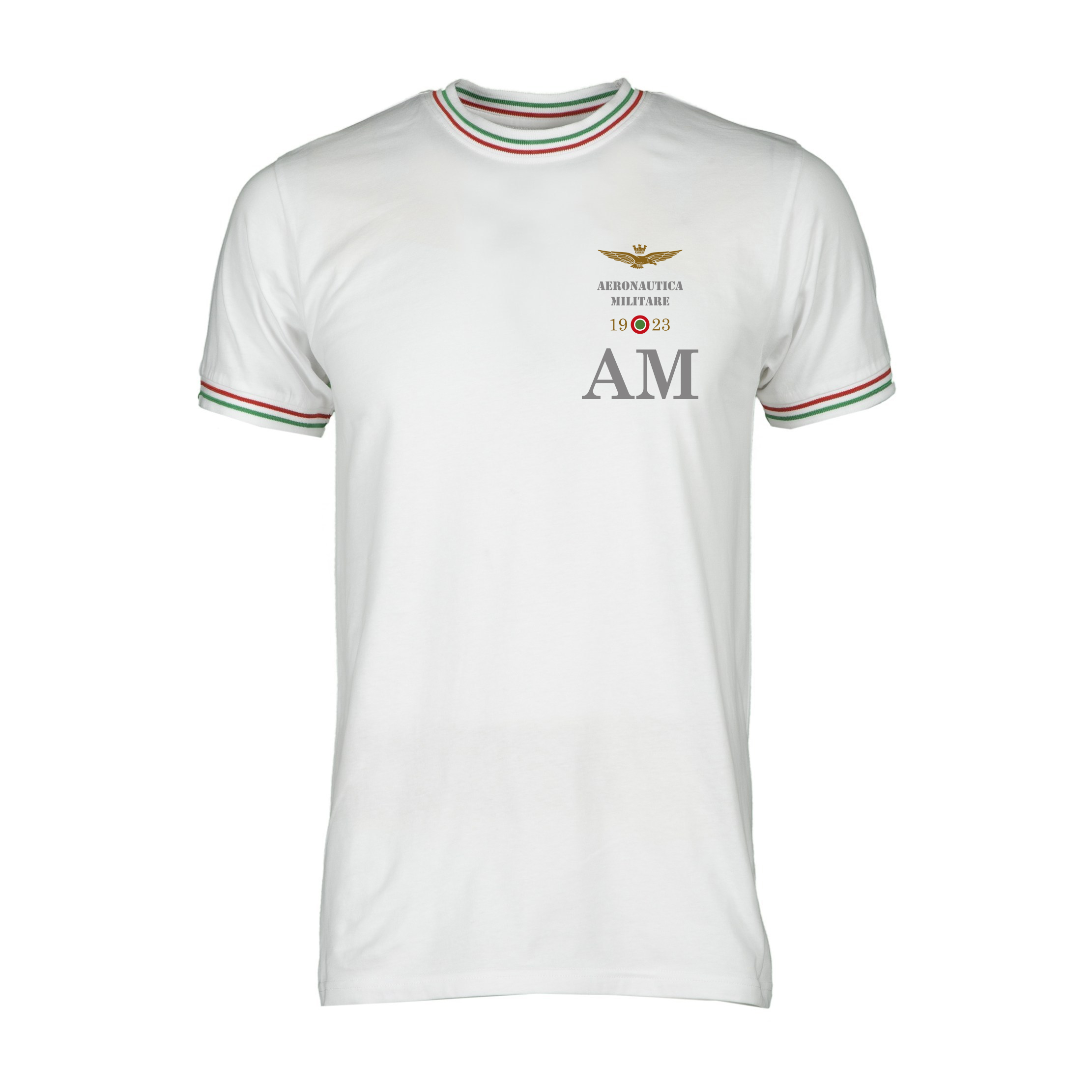 T-SHIRT BORDI TRICOLORE BIANCA TG.M