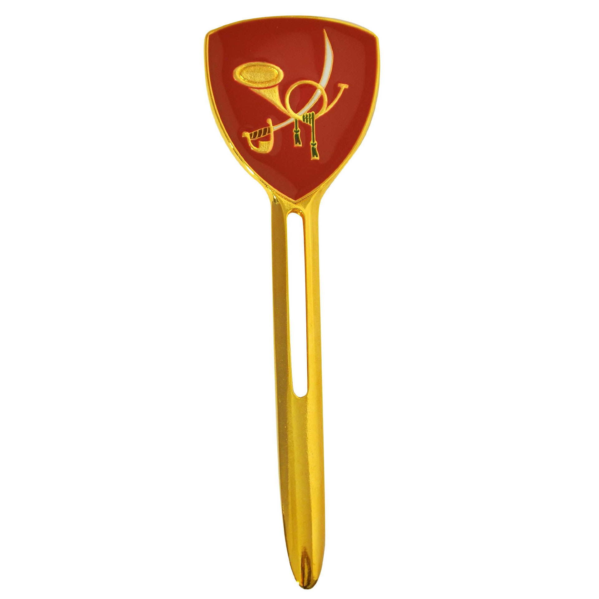 TAGLIACARTE IN METALLO SMALTATO BRIGATA BERSAGLIERI GARIBALDI E.I.