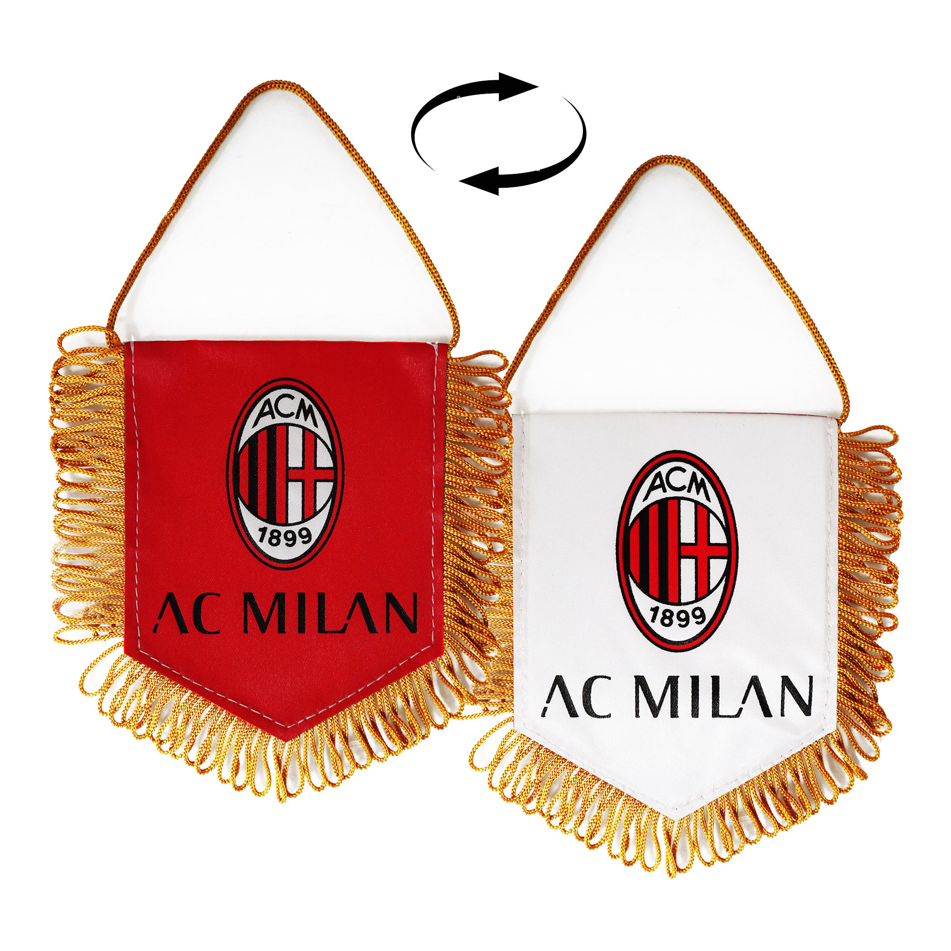 GAGLIARDETTO PENTAGONALE BIFACCIALE (11X12 CM)