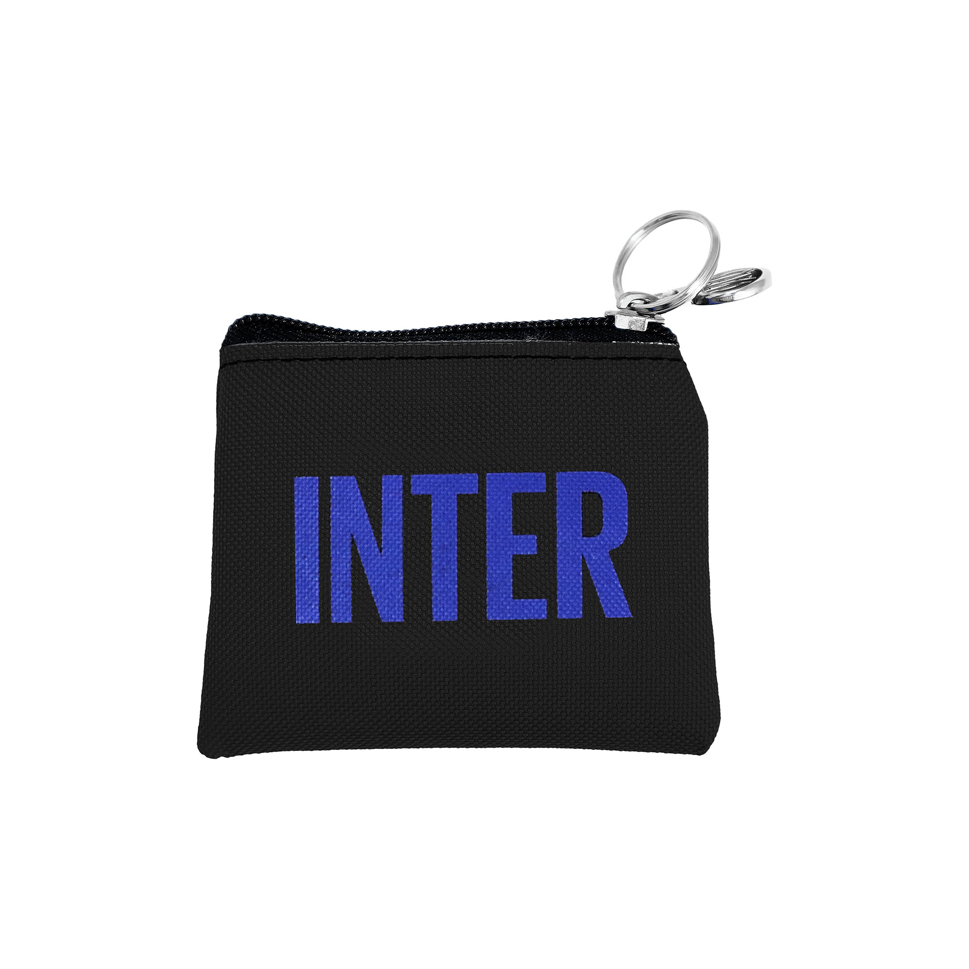 PORTACHIAVI PORTAMONETE IN TESSUTO NERO INTER