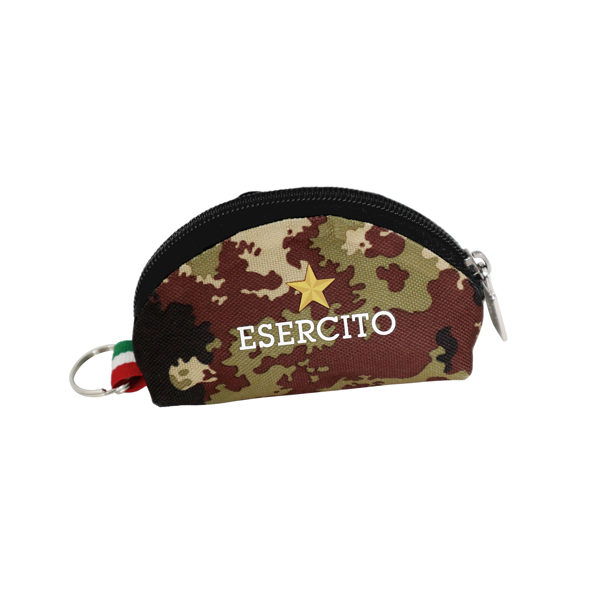 PORTACHIAVI CON PORTAMONETE MIMETICO