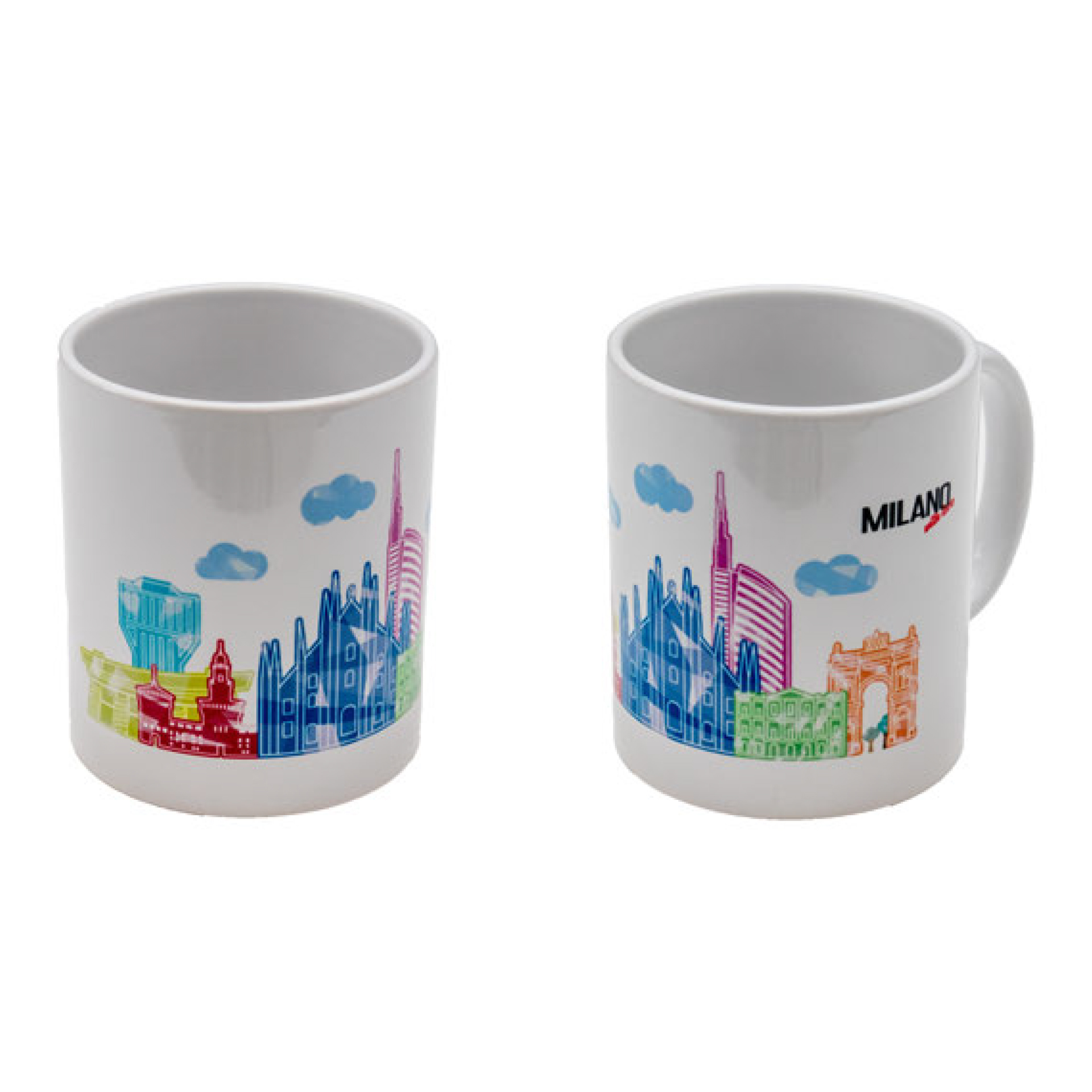 MUG IN CERAMICA INTERNO BIANCO STAMPA MILANO WITH LOVE